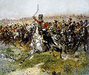 Edouard Detaille Charge of the 4th Hussars at the battle of Friedland, 14 June 1807 USA oil painting artist